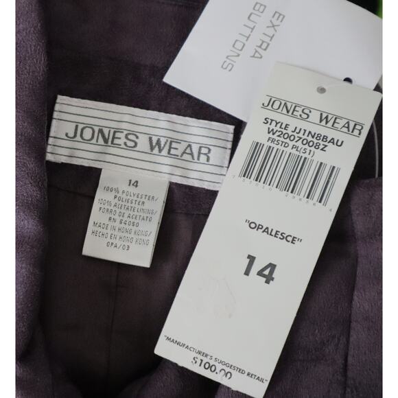 NWT Microsuede Purple Pant Suit Embroidered Floral Bootcut Long Jacket Set 12 - Picture 7 of 9